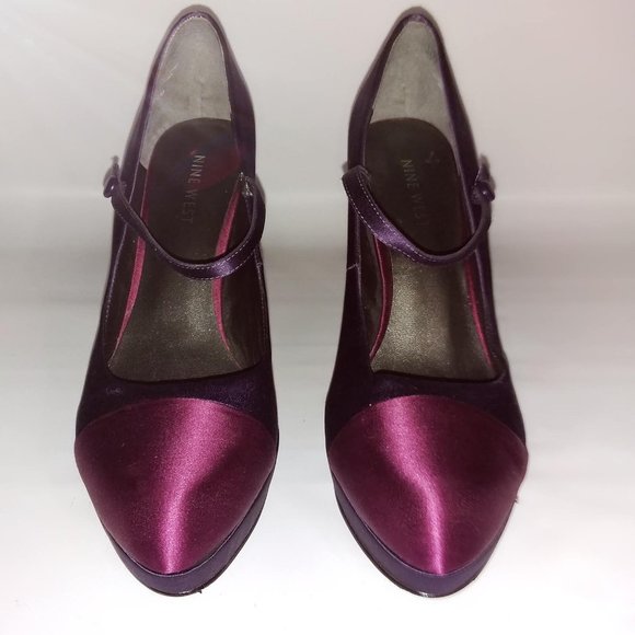 Nine West NWVASCA Satin Look Heels Size 7.5 - Picture 3 of 7